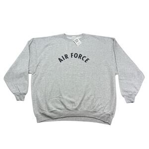 US Air Force Sweatshirt Mens XXXL Gray Long Sleeve Pullover Made in USA NWT
